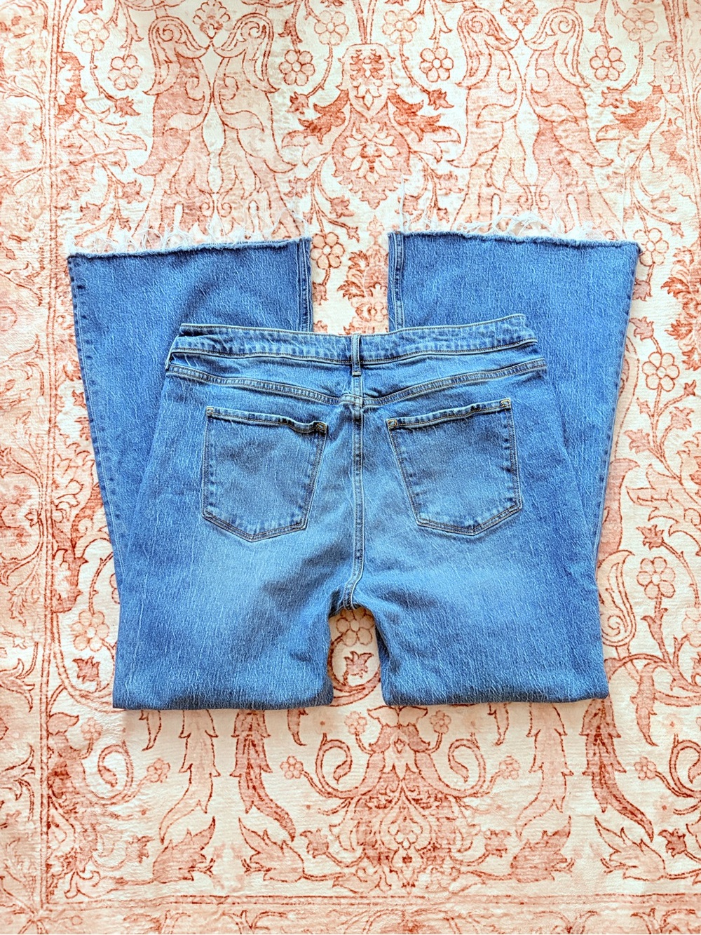 Old Navy Light Blue Wide-Leg High-Rise Jeans